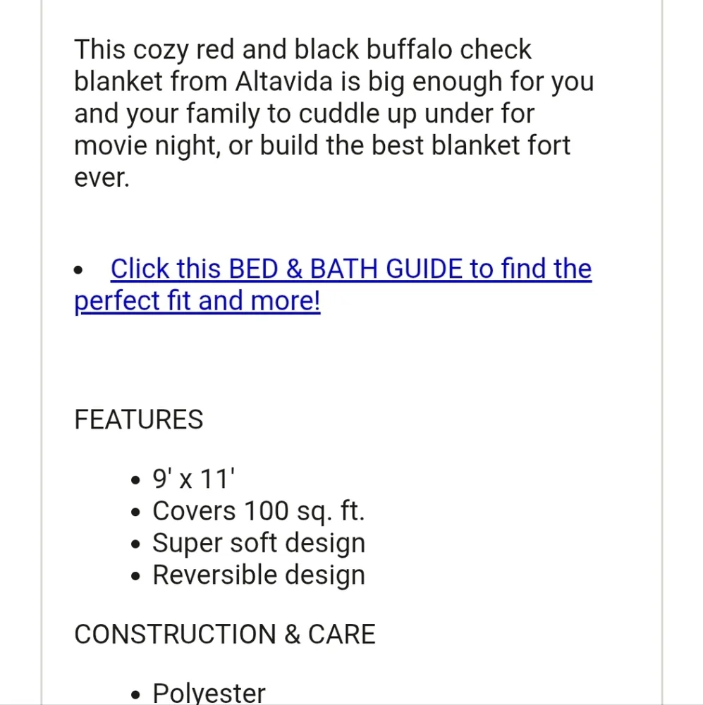 The BIG One Family Sized Plush Oversized Red and Black Plaid Throw Blanket